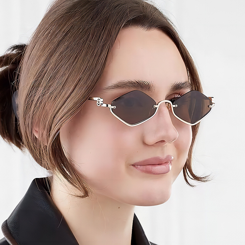 Casual Solid Color Ac UV400 Protection Polygon Full Frame Women's Sunglasses display picture 1
