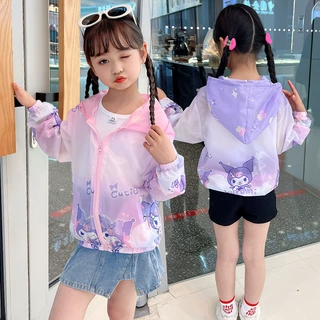 女童防晒衣夏季薄款外套卡通童装2026新款夏装女孩防晒服透气上衣