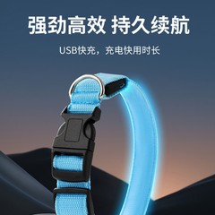 跨境热销宠物项圈遛狗PVC包胶织带脖圈宠物狗狗脖套宠物用品