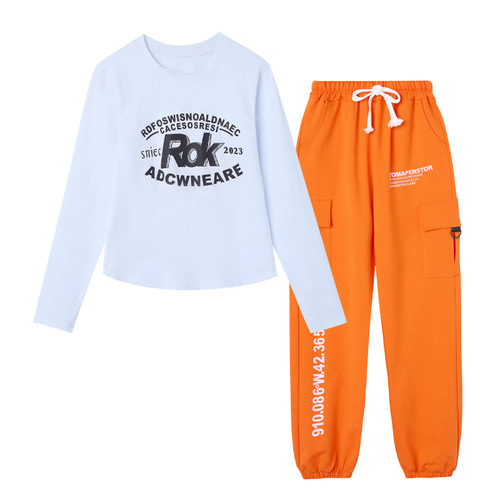 Square dance clothing new style female aerobics performance dance clothing stage casual internet celebrity sports top 303 single shot