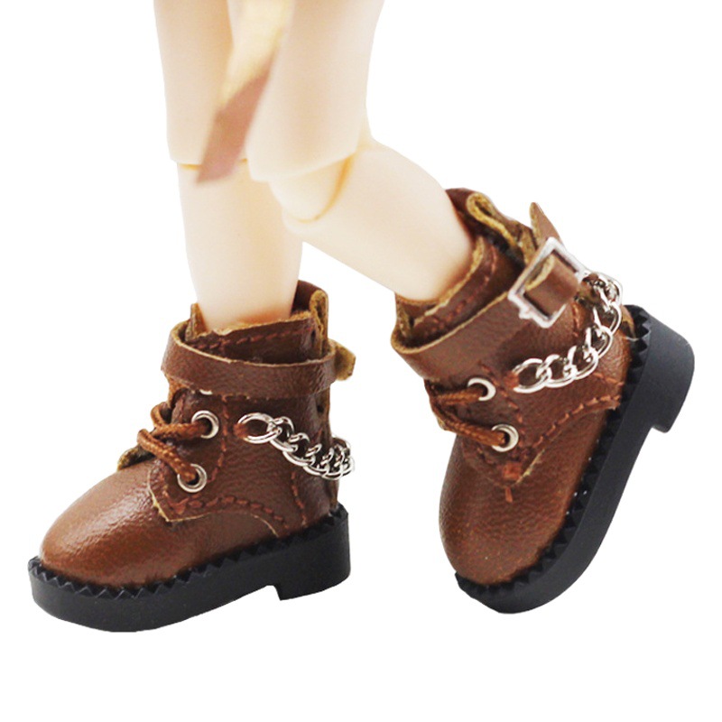 Nueva ob11 muñeca zapatos 12 puntos bjd hermoso nudo cerdo muñeca zapatos Molly simple DOD lindo cadena botas