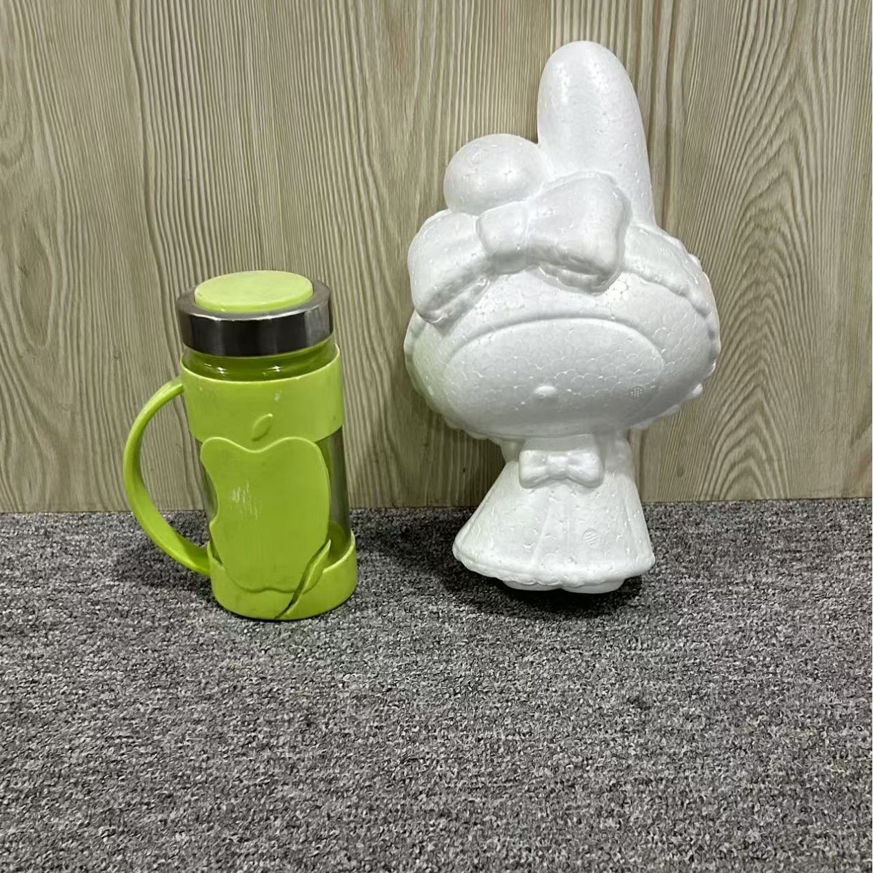 Oso Rosa molde oso modelo embrión blanco Qixi Día de San Valentín EPS Poli Dragón blanco espuma oso Clavel