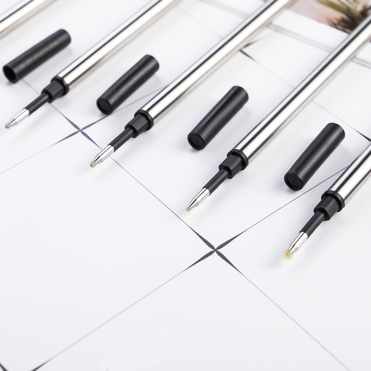 Repuesto de Tinta Gel de Metal de 0.5mm para Escritura