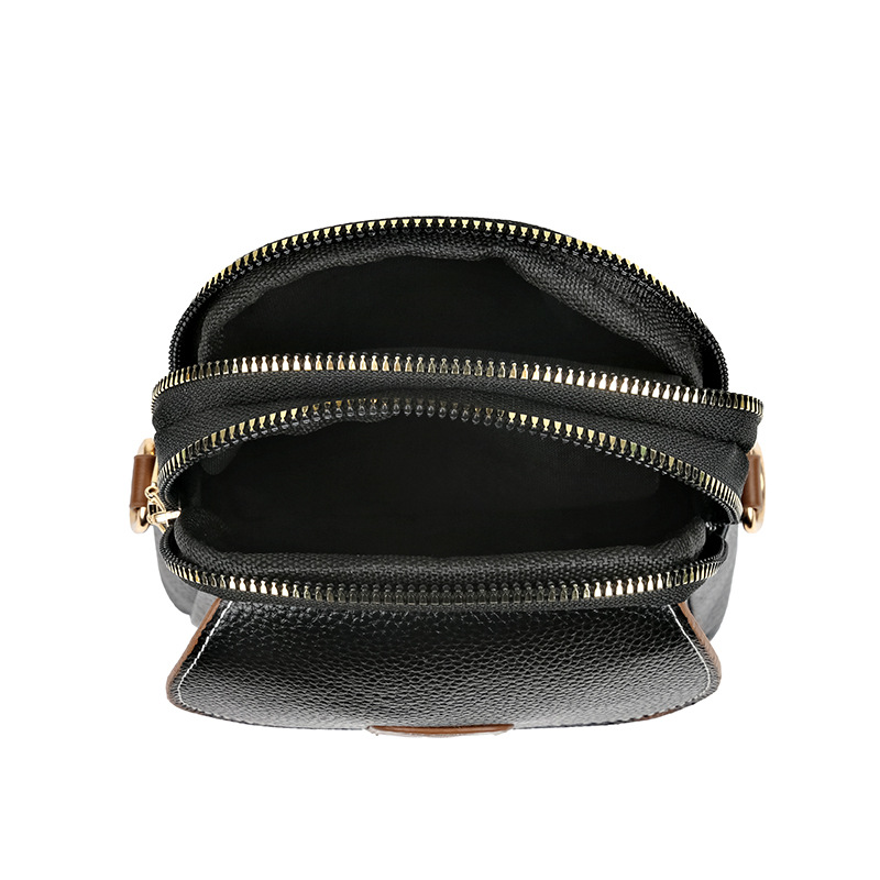 휴대 전화 여성 가방 2024 새로운 패션 어깨 가방 유행 여성 동전 지갑 소프트 가죽 올 매치 유럽과 미국의 크로스 바디 백