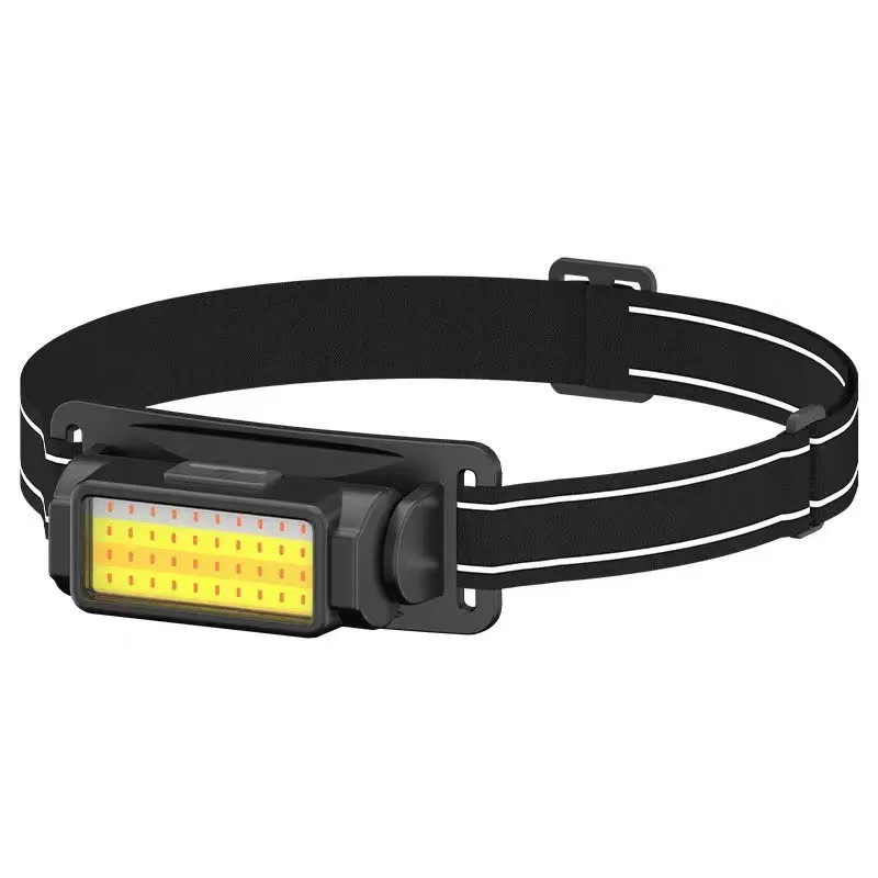 Lámpara de cabeza de absorción magnética ultra ligera USB multifuncional transfronteriza lámpara de cabeza de carrera nocturna lámpara de cabeza de pesca al aire libre lámpara de carrera