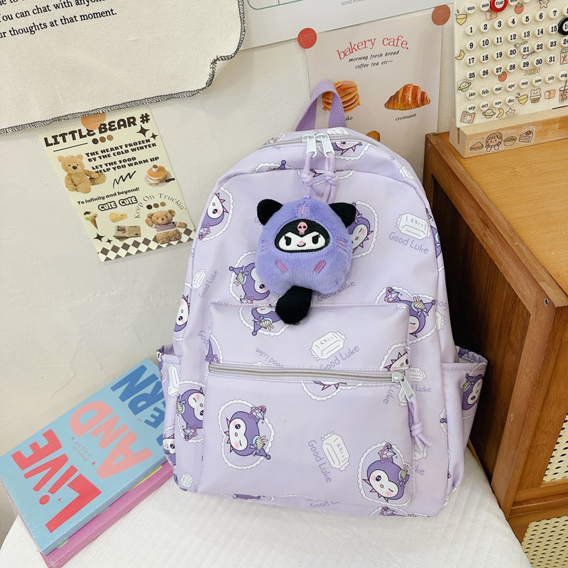 Nueva mochila escolar coreana para niños, mochila escolar de jardín de infantes de dibujos animados ins linda mochila de anime para niños y niñas