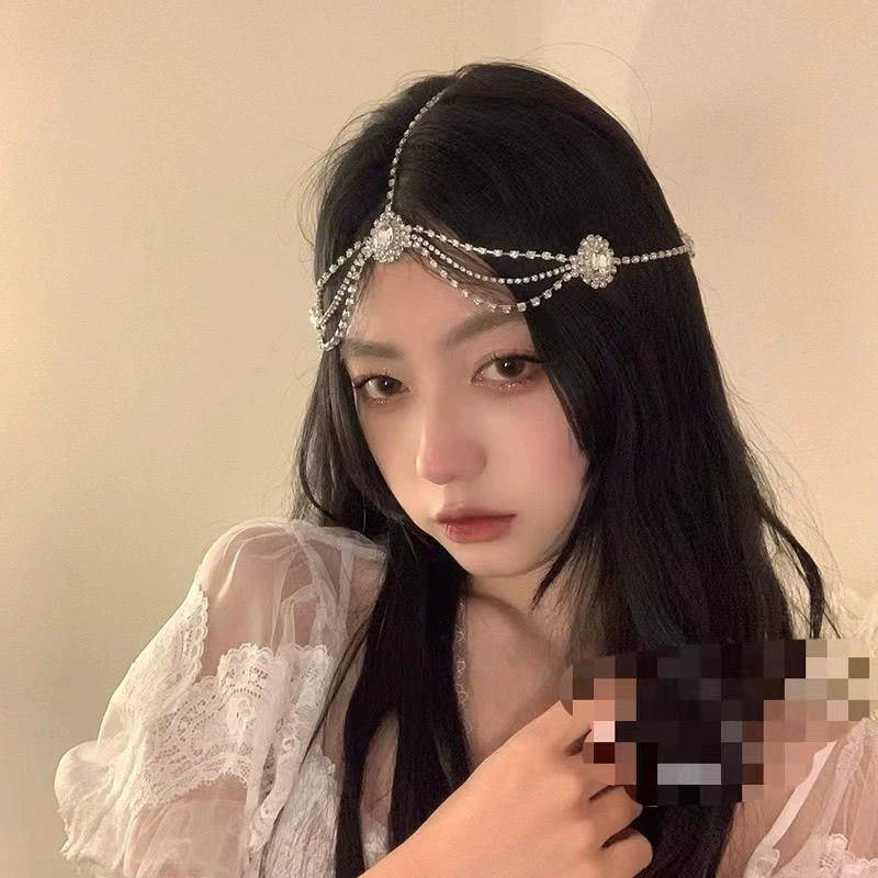 Персонализированные модные блестки с кисточками, головные уборы в древнем стиле, платье для национальных ветров, стразы для волос, супер сказочные аксессуары для волос, лоб, аксессуары