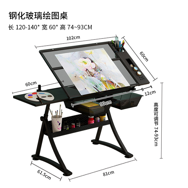 (강화 유리 핫 세일) 램프 없음, 의자 없음