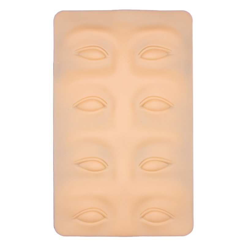High-Quality Solid Tattoo Practice Leather, Eyebrow Tattoo Novice Beginners Practice Fake Leather Silicone 3D Eyebrow and Eye Imitation Leather