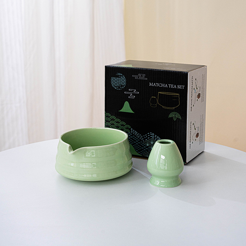 日本製抹茶茶碗、注ぎ口付き、風景画、宋代茶道具、陶磁器茶碗、茶碗を越境専用供給|undefined