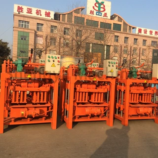 胜亚QM4-40 自动化混凝土制砖机水泥砖块成型机出口海外专业厂家