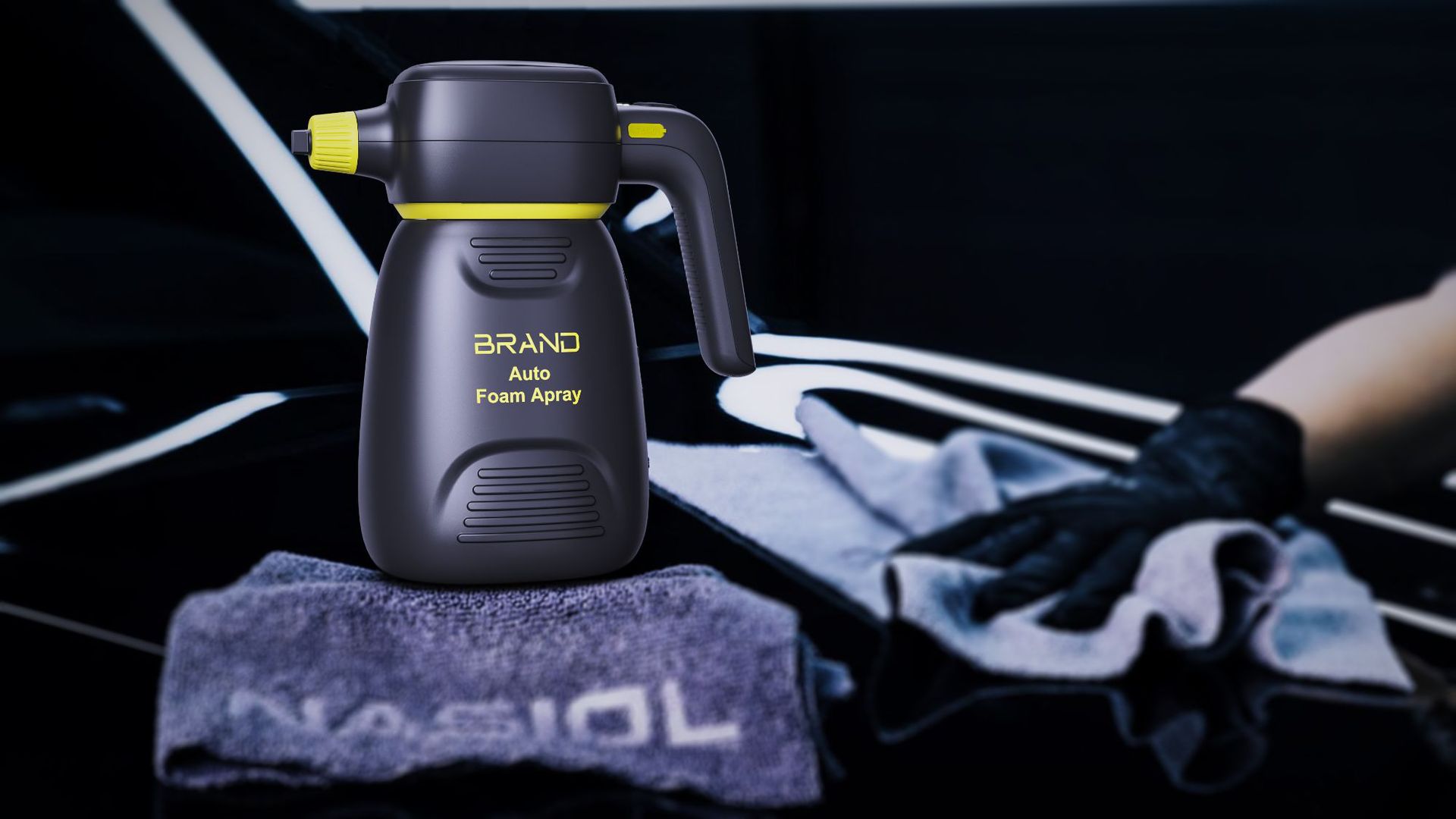 Car Wash Foam Electric Sprayer for Home and Car Use, Handheld Foam Sprayer for Watering and Gardening, Portable Car Cleaning Tool