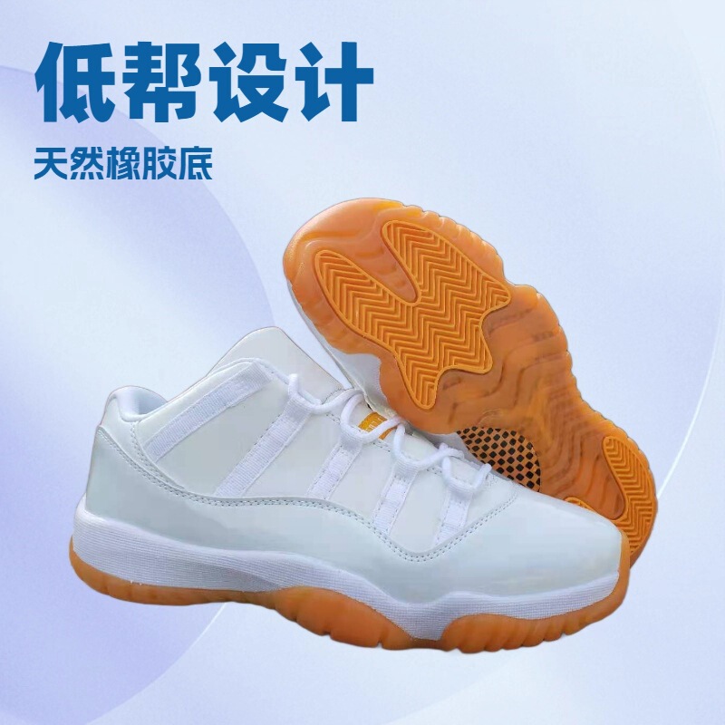 Putian Shoes Cross-Border Low-Top Aj11 George Cheng Da Wang Sports Shoes Running Shoes Cool Gray Black Red Joe 11 Basketball Shoes