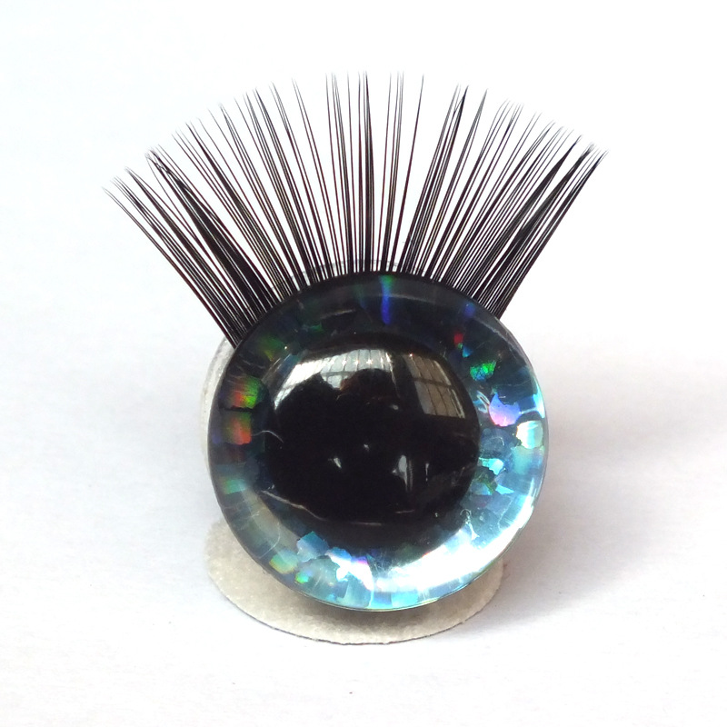 Pestañas ojos peces escalas flash accesorios de juguete seguridad Comercio Exterior ojos animales juguetes de peluche con pestañas