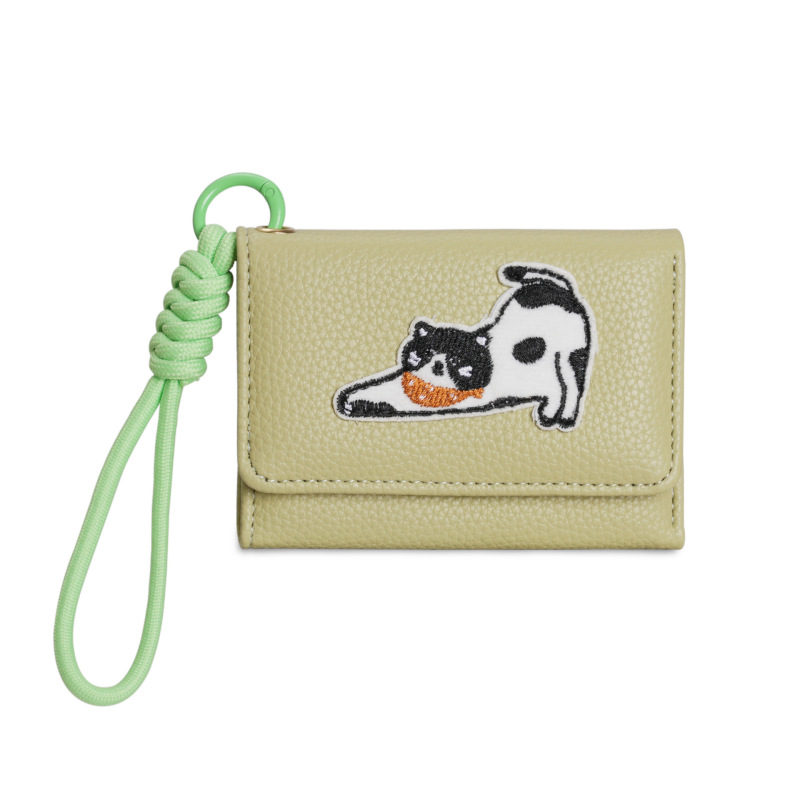 かわいい猫のストラップバッグ!財布 レディース シンプル ショート レディース財布 70% off 大容量 小銭入れ 在庫あり|undefined