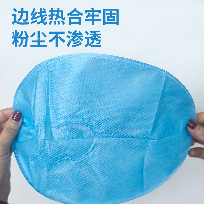 Sombrero desechable Sombrero no tejido grueso Sombrero plano de trabajo transpirable Tapa redonda a prueba de aceite, humo y polvo, capucha, gorra de enfermera