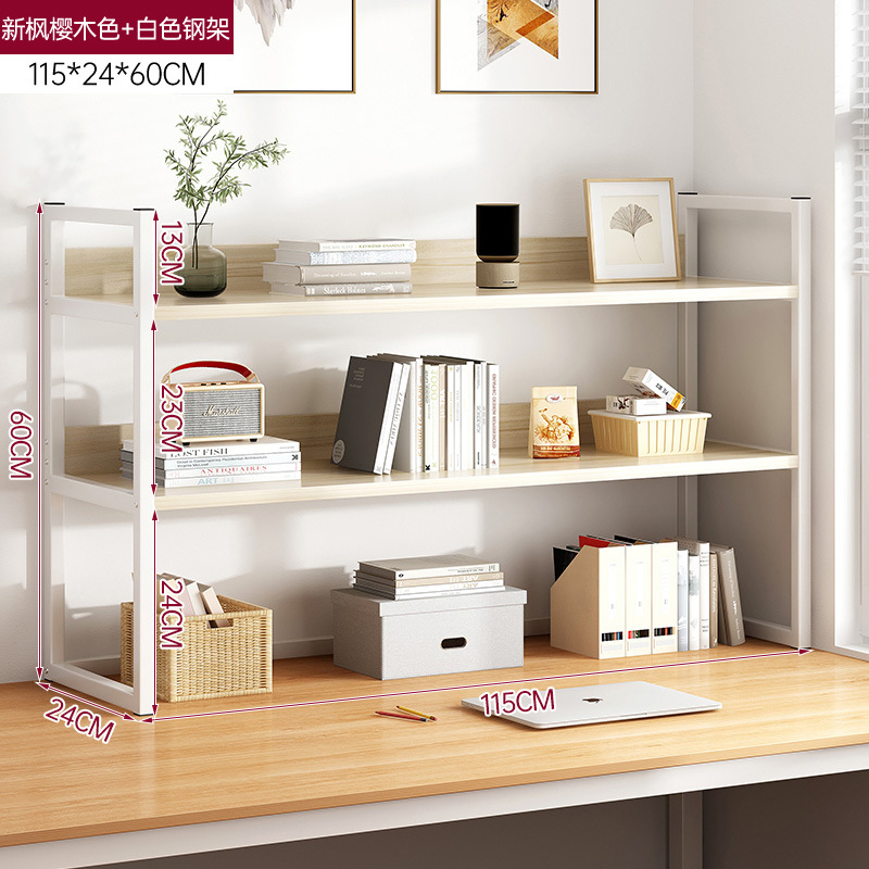 Estante simple de escritorio estante de almacenamiento de escritorio de oficina de hierro forjado pequeño estante de almacenamiento de escritorio de dormitorio de estudiantes