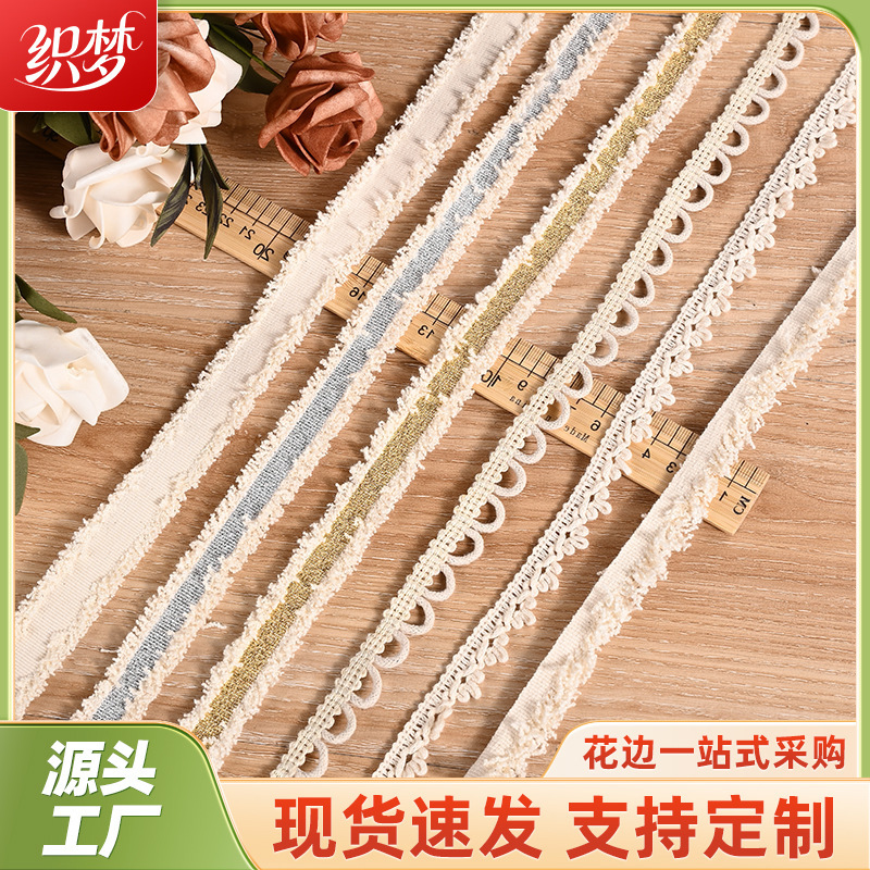New Style Small Fragrant Tassel Lace Accessories DIY Clothes Cuffs Skirt Decorative Belts Shoes Hats Bags Webbing Autumn and Winter New Style Small Fragrant Tassel Lace Accessories DIY Clothes Cuffs Skirt Decorative Belts Shoes Hats Bags Webbing Autumn and Winter