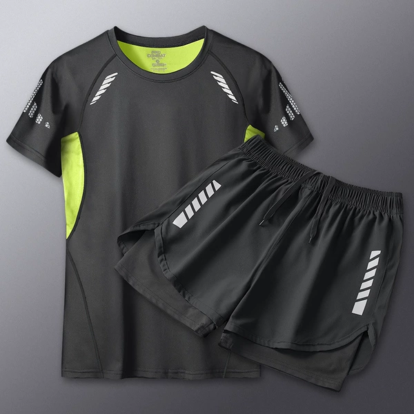 Black -green two -piece set [Double -layer anti -embarrassment]