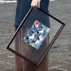 双面透明相框亚克力画框挂墙摆台照片拼图框6寸a3标本展示框ins风