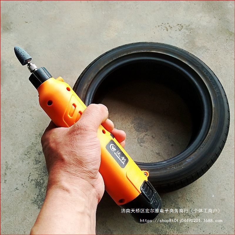 汽车真空胎内外轮胎打磨机工具 摩托电动车充电锂电补胎小电磨机