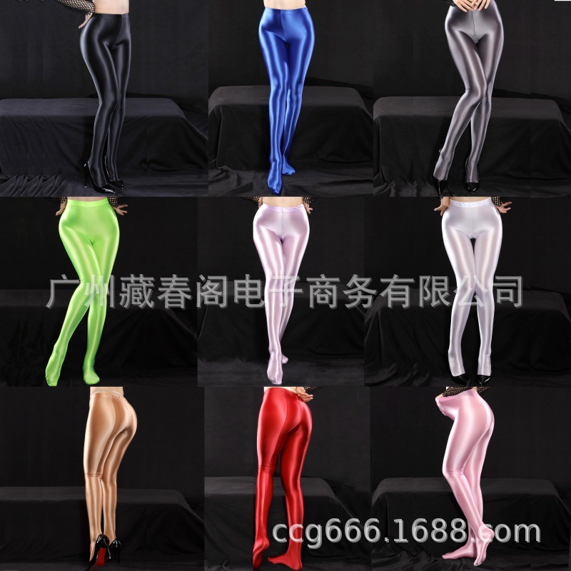 Shiny Leggings Glossy European and American Plus Size Aliexpress Amazon Popular Sexy Yoga Pants Women Oily