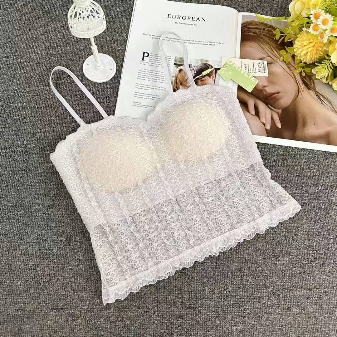 Nueva moda de encaje de alta calidad, chaleco de dama sin anillo de acero, bra de yoga, ropa interior deportiva, mujer al por mayor