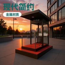现货岗亭厂家售楼部可移动礼宾站台岗亭小区户外保安亭门卫值班室