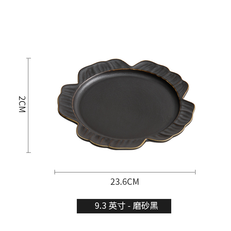 Plato de decoración artística creativa, plato de restaurante francés de alto valor, plato de filete de pasta occidental