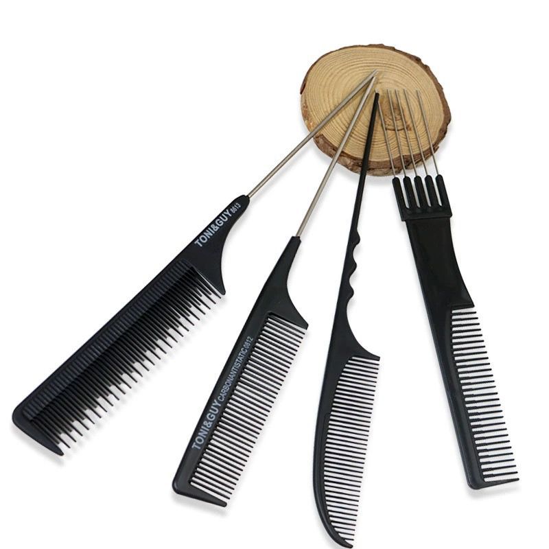 Pein de cinco agujas especial para el maquillaje de estilo de cola afilada pein de cabello de textura pein de cabello de cinco puntas y cinco dientes costura de cabello