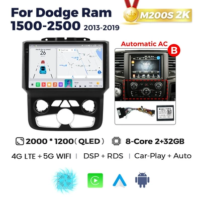 DVD Navigation | 2013-2018 Dodge Ram - automatic-air-conditioner-m200s-2k-232-octa-core-full-netcom