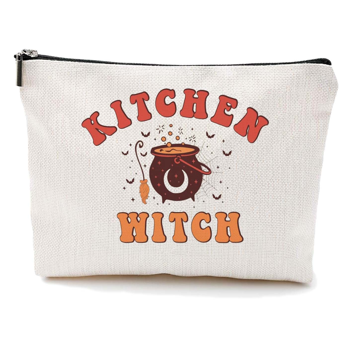 Transfronterizos Amazon Halloween maquillaje letras Halloween brujas maquillaje bolsa bolsa de almacenamiento lino fábrica directa