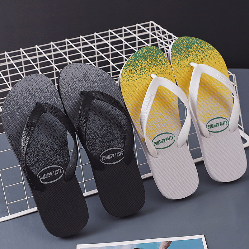 新款夏季人字拖男防滑潮流韓版個性防滑夾腳外穿沙灘百搭時尚拖鞋