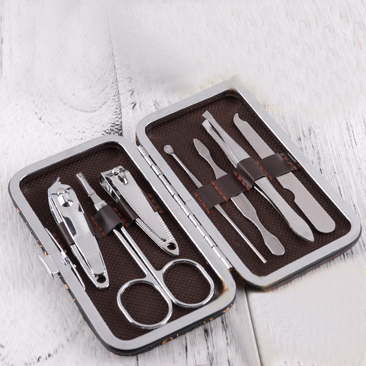 Factory Nail Clippers Nail Clippers Nail set Beauty set 7-piece gift printed LOGO QR code