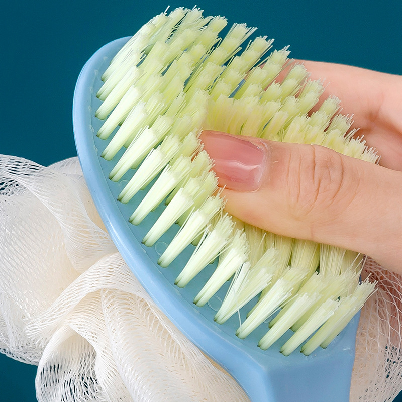 Cepillo de baño de estilo japonés cepillo de baño Toalla de baño cepillo trasero mango largo adulto pelo suave Baño cepillo de espalda