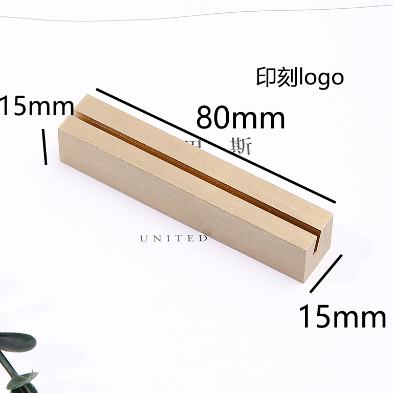 Barras de metal de latón geometría de tarjetas de visita escritorio decoración de foto soporte de tarjetas base de tarjetas simple estante de visualización