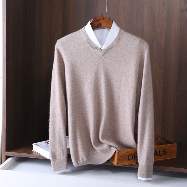 Camel, V-neckline