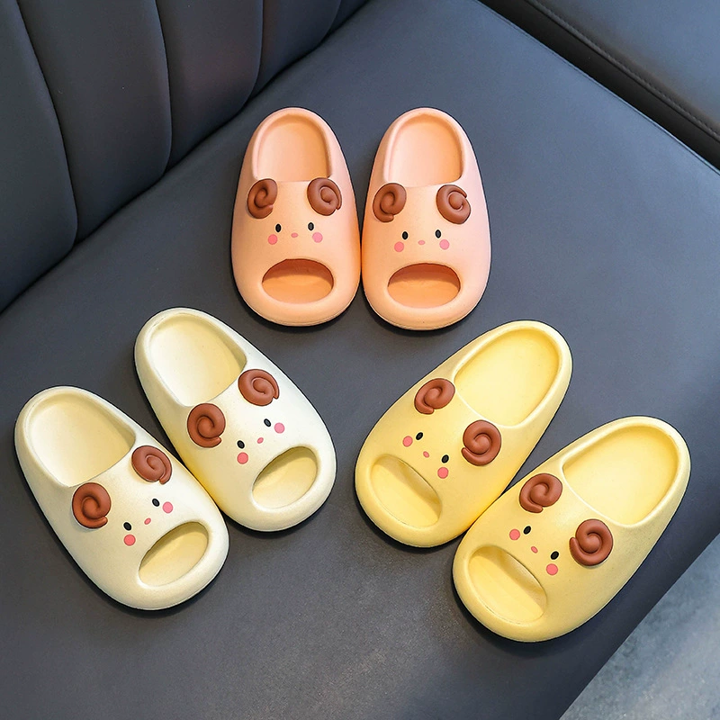 Модные детские домашние тапочки с мультяшными животными, тапочки Four Seasons, летняя спальня, ванная, детские Тапочки