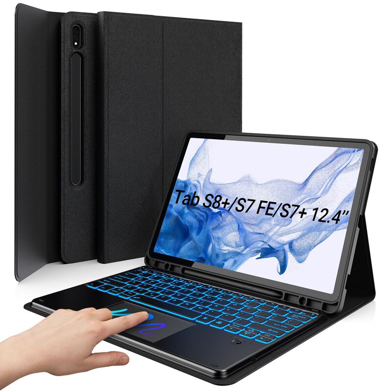 S9Plus Bluetooth Keyboard Is Suitable for Samsung Tab S8Plus Bluetooth Keyboard Cover S7S7Fe Keyboard Protective Cover
