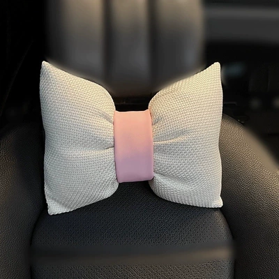 All Seasons, Breathable Car Rear Seat, Seat cushion, seat cover - one-headrest-pink-belt