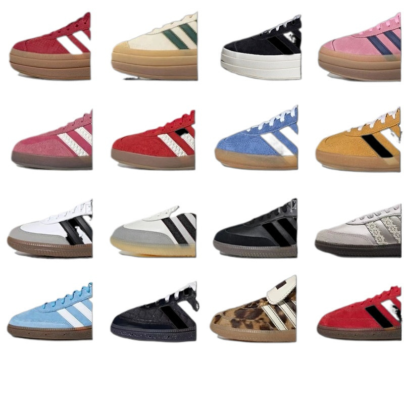 Samba Training Shoes Putian Pure Original Campus Retro Blue and White Height-Increasing Thick-Soled Strawberry Bear Black and White Unisex Sneakers Samba Training Shoes Putian Pure Original Campus Retro Blue and White Height-Increasing Thick-Soled Strawberry Bear Black and White Unisex Sneakers
