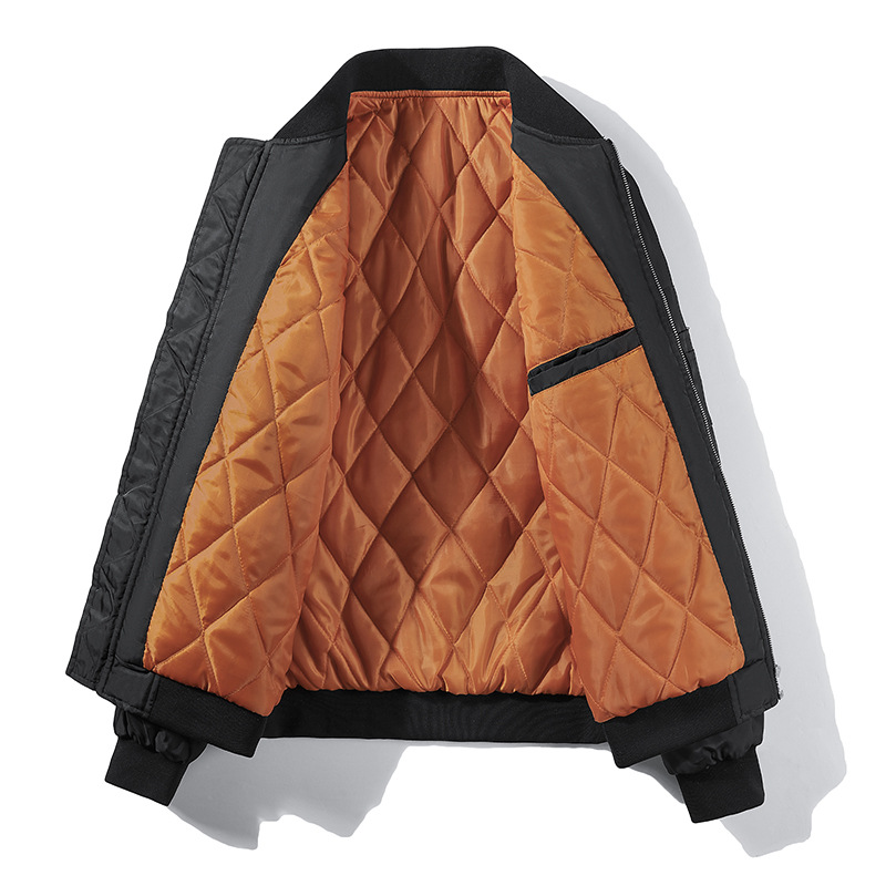 Men's Bomber Jacket Versatile Thickened Pilot Coat For Winter_voghion.com