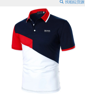 2024 nuevo Aliexpress transfronterizo verano delgado casual de manga corta cremallera estriada solapa camiseta camiseta polo