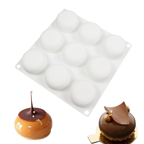 Yigao 8-company oblate mousse cake mold collection 24-company round chocolate silicone mold DIY baking tools