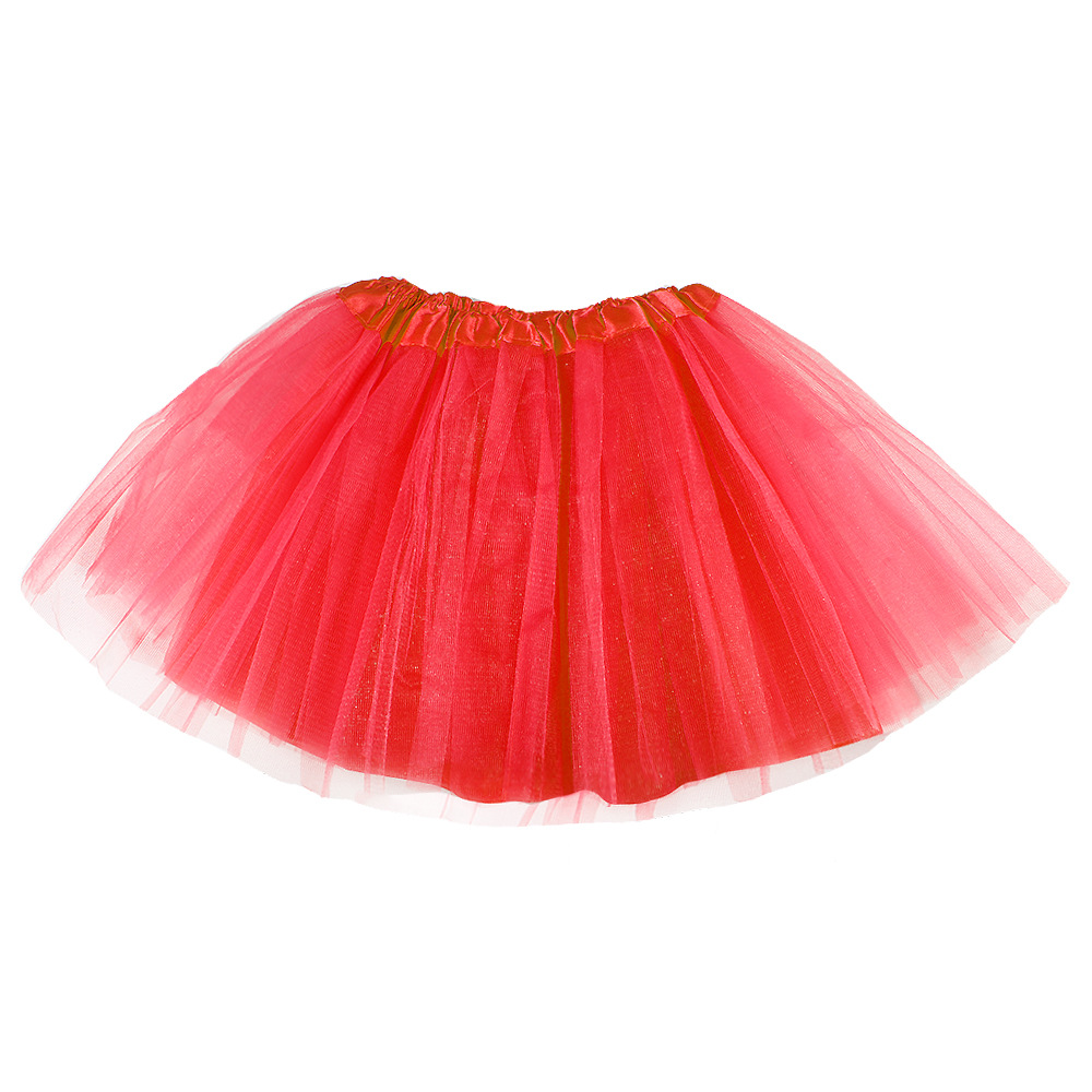 Comercio exterior Amazon con forro pettiskirt falda niños niña verano malla falda fábrica directa punto