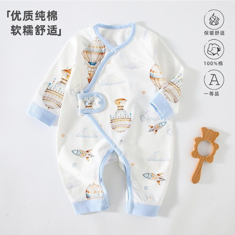 Newborn monk clothing baby jumpsuit category a cotton baby girl clothing men's baby clothes climbing clothes Anyang children's clothing