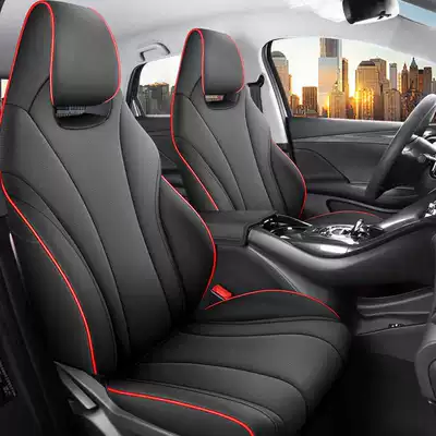 car seat covers, suitable for | Modelə uyğun (Original) oturacaq örtükləri - black-red-standard-edition-note-the-model-year-front-row-fully-covered-rear-row-partially-covered