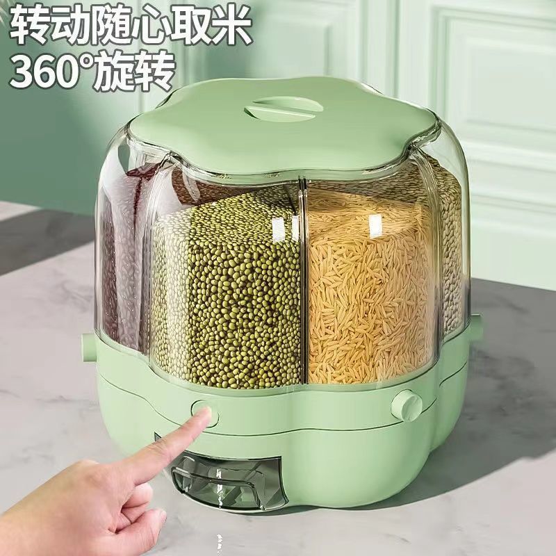 Caja de almacenamiento explosivo transfronteriza, tanque de sellado de separación giratoria, almacenamiento de artefactos mágicos, almacenamiento de granos, barril de arroz de cocina