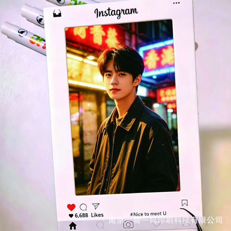 Reversible film retro Kodak slide paper clip light and shadow transparent card idol merchandise PET film