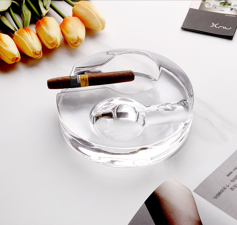 Turkey Crystal Glass Ashtray Creative Personalized Multi-functional European-style Home Living Room Coffee Table Decoration Ashtray
